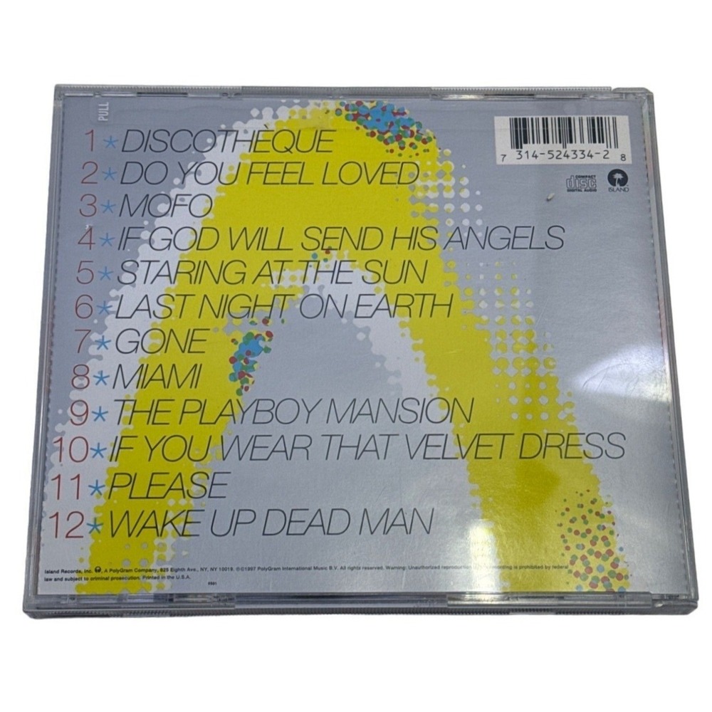 U2 Pop Music CD 1997 Island Records 314-524 334-2 Rock Discotheque Disc - Picture 4 of 4